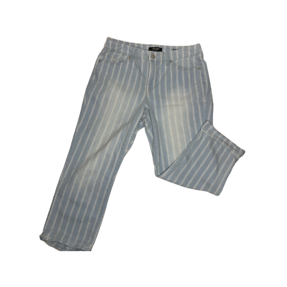 Nine West Jeans Women Size 8 Blue/White